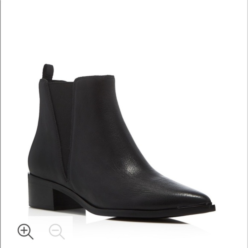 Marc Fisher Yale Ankle Leather Boots 9.5